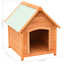 vida Xl Dog House Solid Pine & Fir Wood 28.3"x33.5"x32.3"