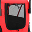 Vida-XL 2-in-1 Pet Bike Trailer & Jogging Stroller Red and Black