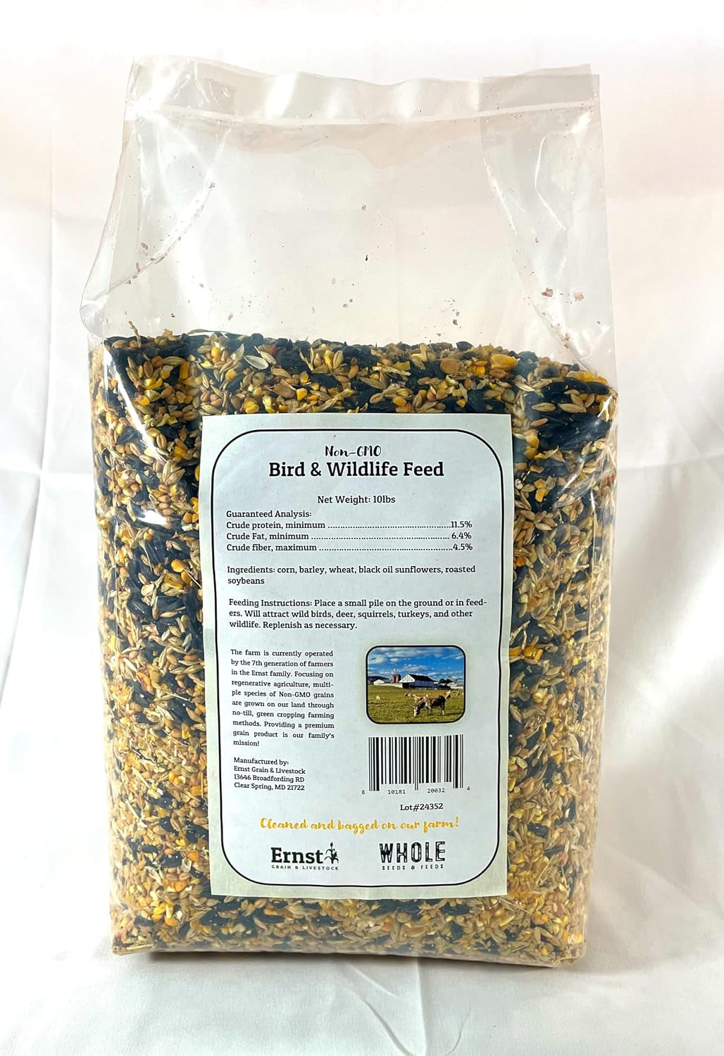 Ernst Grain & Livestock Bird and Wildlife Feed – Perfect for Birds, Ducks, Squirrels, Turkeys, Rabbits, Geese, and Deer – Non-Gmo Wild Animal & Bird Feed for outside Feeders (10 Pounds)