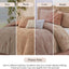 Stratford Park Floral Blush Comforter Set, Cotton Blend Jacquard Bedding Set, 7 Piece California King Size Bedding, Matching Bedskirt, Pillows, Shams
