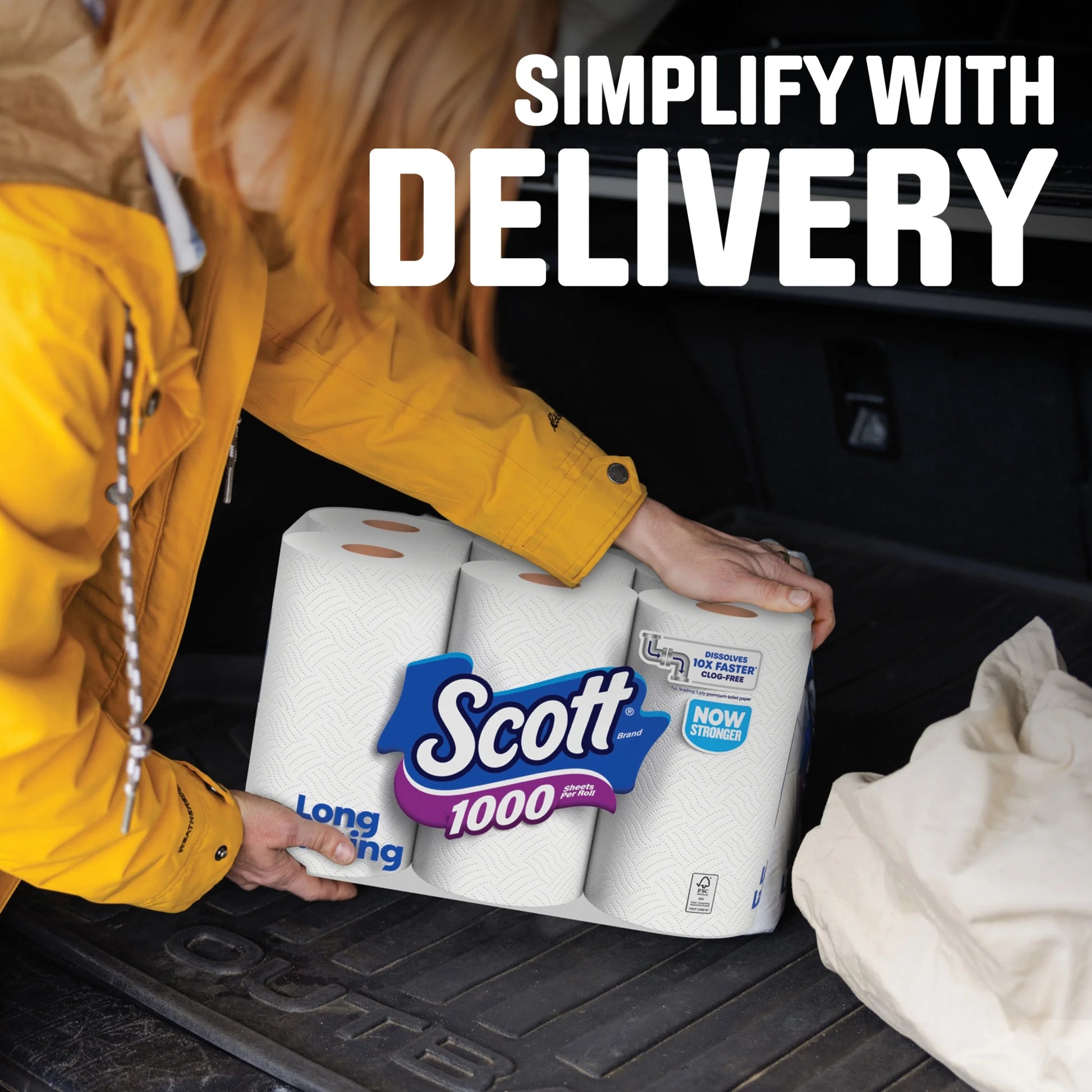 Scott 1000 Toilet Paper, 24 Rolls, 1,000 Sheets per Roll