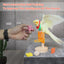 Bird Toys for Parakeets,5Pcs Parrot Toys Set (Include Basketball Hop,Skateboard,Stacking,Parrot Wooden Block Puzzles,Small Sepak Takraw) Parakeet Toys for Bird Training Toys