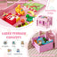 Costway 3 in 1 Wood Activity Table Chair Set W/Storage Box Pink