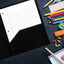 Better Office Products Heavyweight Plastic 2 Pocket Portfolio Folder, Letter Size Poly Folders 24 Pack (Black)