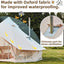Yoleny 10 Person Camping Bell Tent, All Season Waterproof Yurt Tent , 5 M/16.4Ft Canvas Tent for Camping with Stove Jack