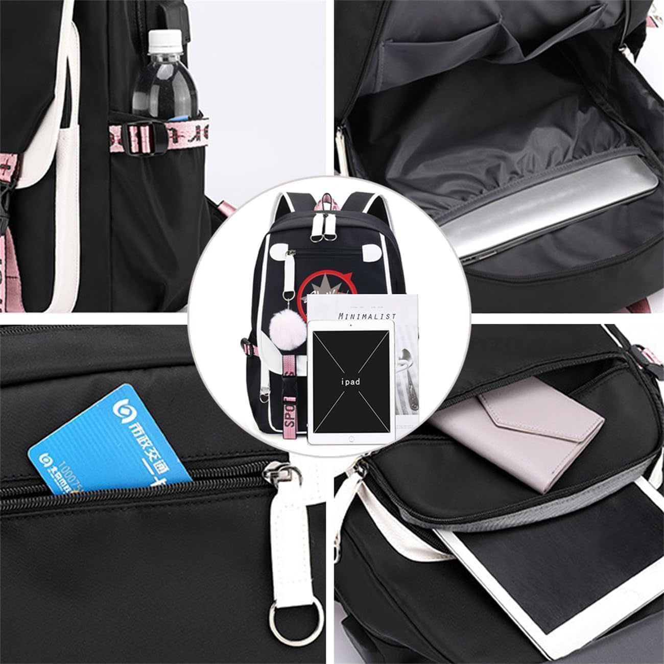 Stray Backpack Merch, Fans Book Bag Casual Backpack (Black4)