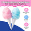 Perfectware 2 Pack Cotton Candy Floss Sugar with 100 Count Paper Cotton Candy Cones. Pink Vanilla and Blue Raspberry. (Two 3.25 Lb Containers W/100 Cotton Candy Cones)