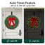 24Inch Christmas Wreath Prelit Warm White USB Lights with Hanger and Remote for Outdoor Indoor Decorations