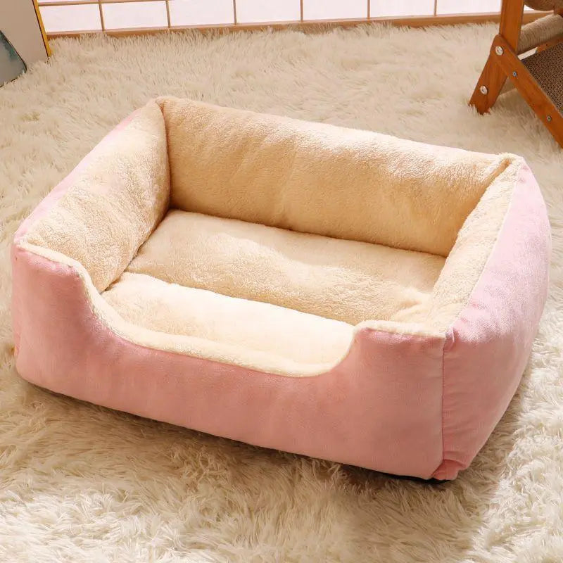 Winter Insulation Dog and Cat Beds, Cages, and Pads for Small, Medium, and Large Breeds of Dogs, Suitable for All Seasons, Dirt-Resistant, and Warm Cat Sleeping Bag Pet Lounge Bed