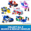 Search & Rescue, Chase Rescue Cruiser Vehicle with 2 Figures, Police Car Toy with Pull-Back Action, Kids Toys for Boys & Girls Ages 3+