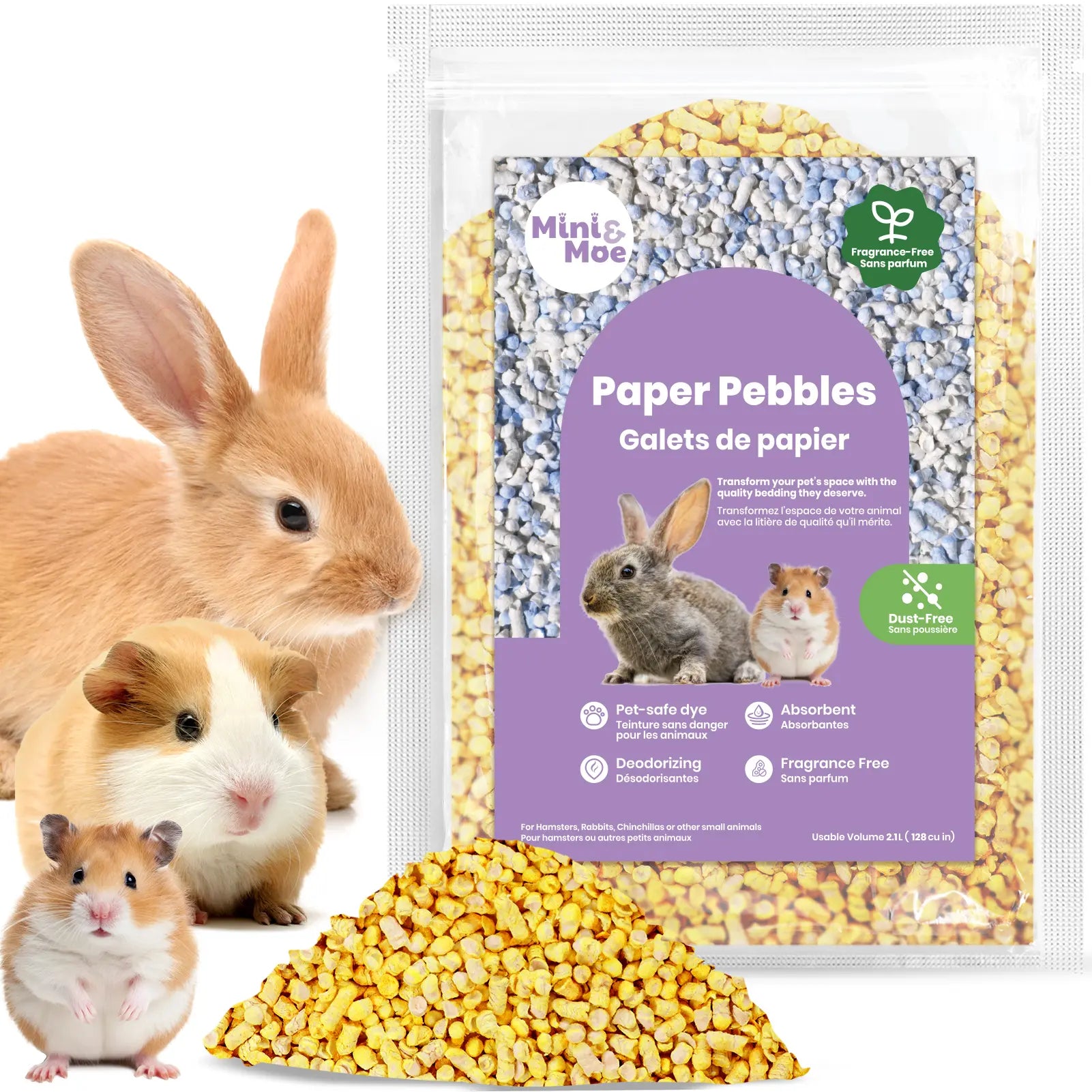 Cozy Small Animal Pet Bedding for Pet Guinea Pigs, Rabbits, Hamsters, Gerbils, and Chinchillas,Hamster Cage,Pet Toy,Stuff