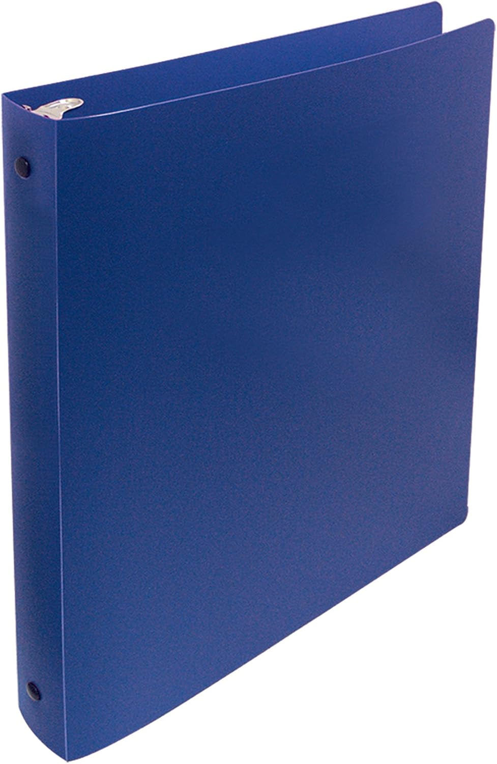 Better Office Products Flexible 3 Ring Poly Binder with Pocket, 1 Inch, Letter Size, 4 Pack-Red, Blue, Purple, and Black