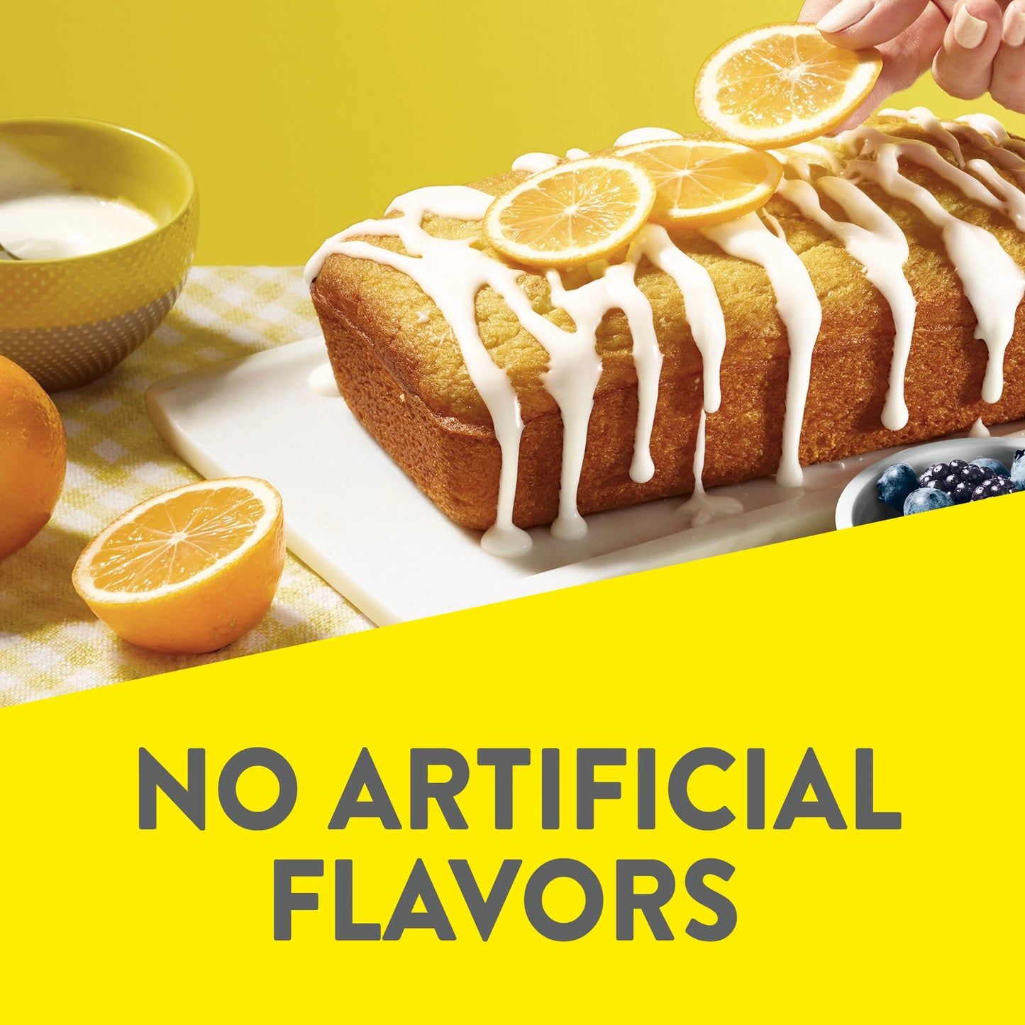 (6 Pack) Krusteaz Meyer Lemon Pound Cake Mix, Pound Cake Baking Mix with Lemon Flavored Glaze, 16.5 Oz Box​