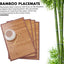 Bamboo Placemats Set of 4, Heat Resistant Place Mats for Dining Table, Durable Bamboo Table Mats, Stain Resistant & Easy Clean Placemats for Kitchen, Indoor/Outdoor Use 11.5 X 17.5 Inch