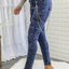 Mineral Wash High Waisted Cargo Style Skinny Jeans