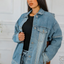 Unique Encounter Oversized Denim Jacket