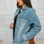 Unique Encounter Oversized Denim Jacket