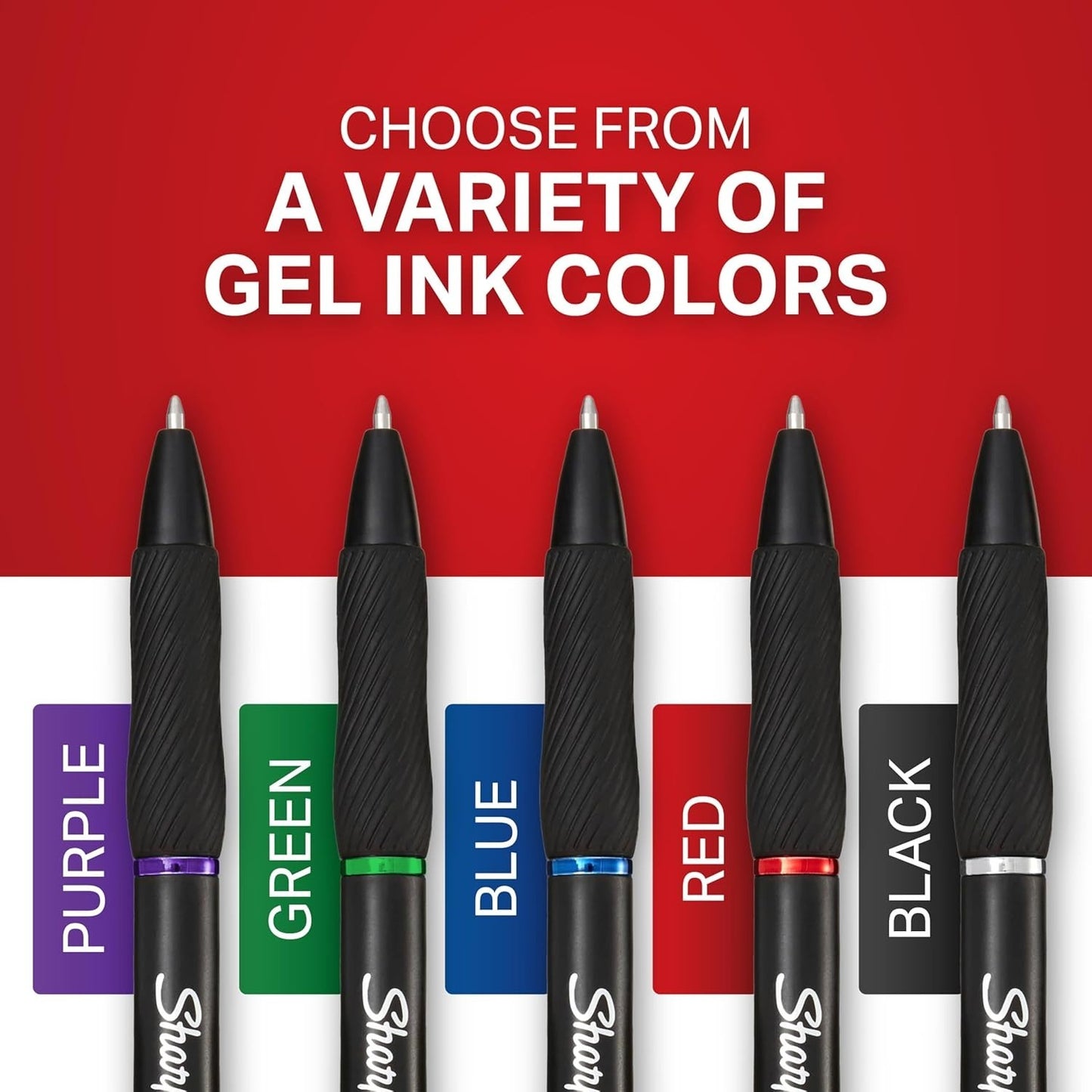 Sharpie S-Gel Medium Point (0.7Mm) Black Ink Gel Pen - 12 Count - Black
