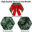 24Inch Christmas Wreath Prelit Warm White USB Lights with Hanger and Remote for Outdoor Indoor Decorations