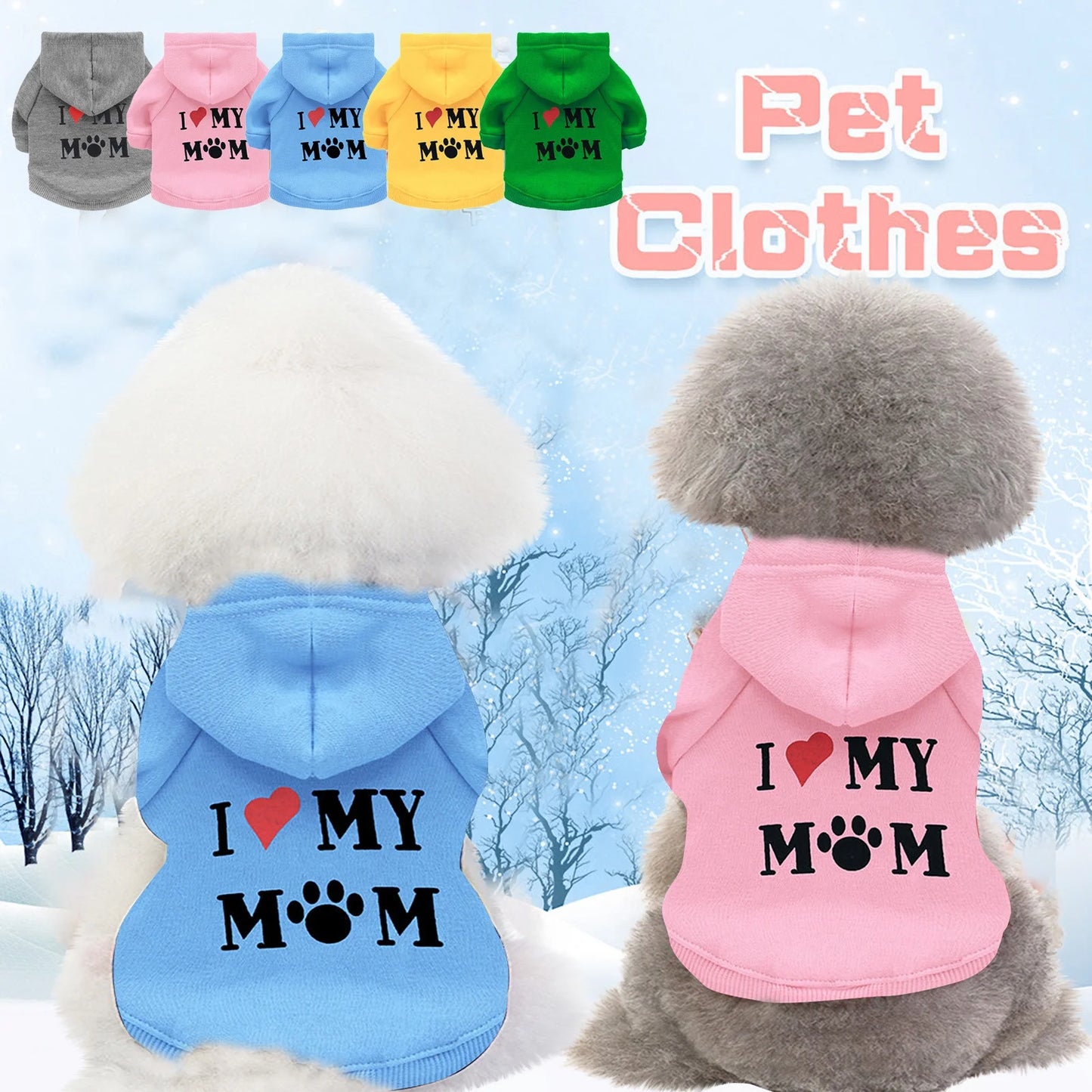 OAVQHLG3B Pet Dog Knitted Sweaters Knitwear Turtleneck Pajamas Soft Winter Warm Puppy Valentine Clothing Christmas Clothes Heart Doggie Apparel for Cats Dogs