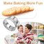Ineibo Fluted Edge Biscuit Cutter Set - round Circle Scone, Pastry, and Dough Cutters for Baking, Dumpling Skin, and Fondant