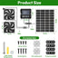 Solar Fan for Chicken Coop with 7500Mah Battery, 25W Solar Powered Fan | Ventilation Kit, Smart 3 Modes with Motion Sensor, IP65 Waterproof Solar Exhaust Fan for Greenhouse | Dog House | Workshop