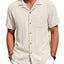 GENTS BLISS Men Linen Shirts Casual Short Sleeve Button down Shirts for Men Beach Tops with Pocket