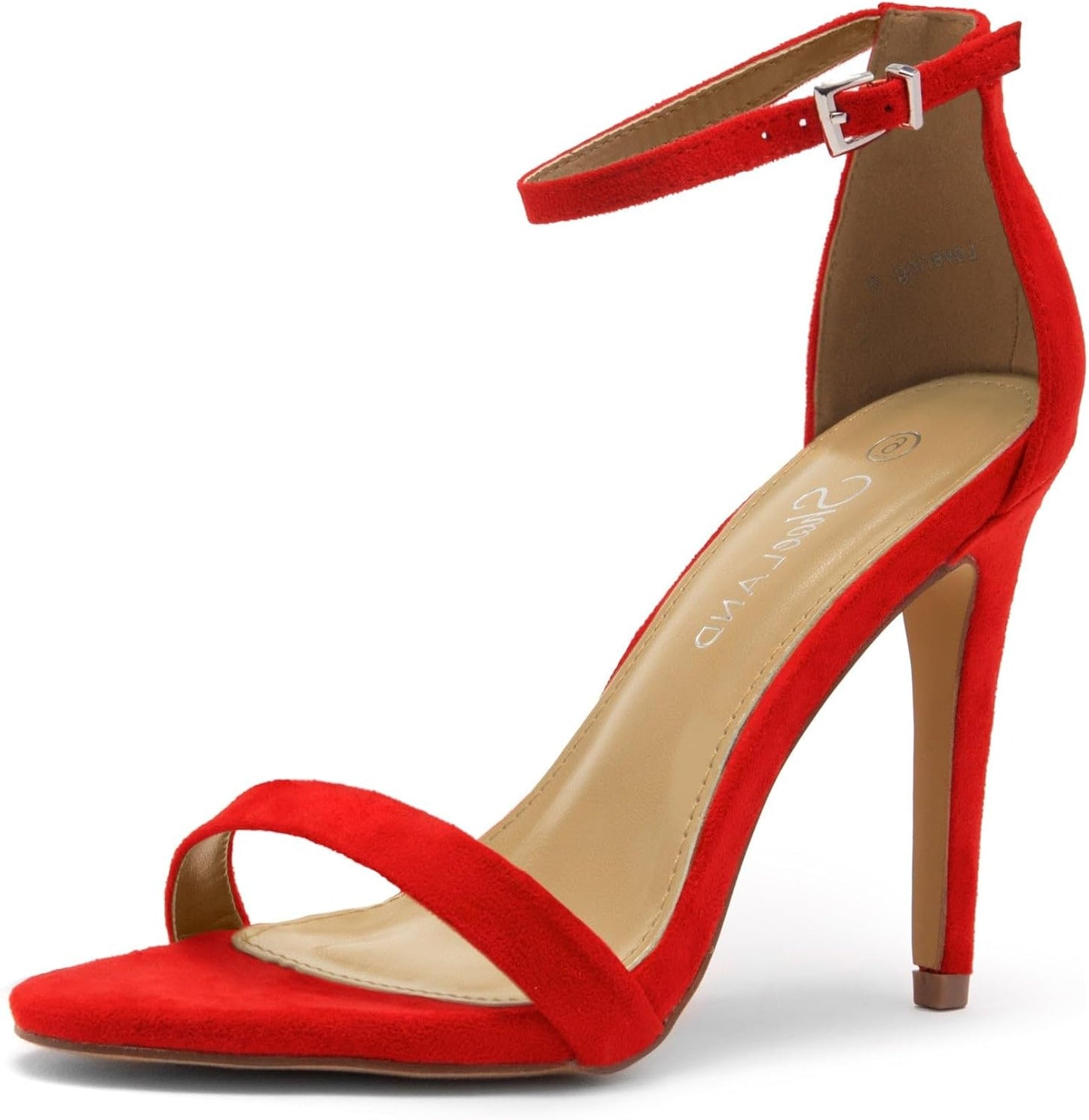 Shoe Land Women’S High Heels – Open Toe Stiletto Heels with Adjustable Ankle Strap | Dressy Sexy Strappy Heeled Sandals for Wedding, Prom, Party & Evening Wear