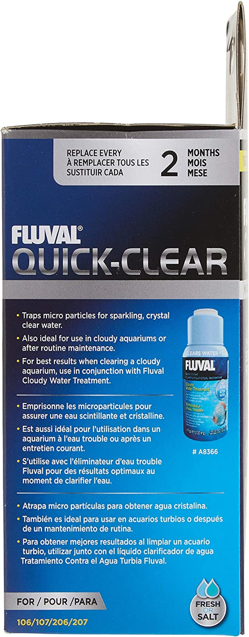 Fluval Quick-Clear Water Polishing Pads, Mechanical Filter Media for Aquariums, 3-Pack, A242