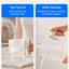 Waterdrop PT-04C Water Filter Pitcher, 10-Cup, NSF Certified, Clear | 200-Gallon Long-Life Filter, 5X Longer Filter Life, Reduces PFOA/PFOS and Chlorine, Bpa-Free, Sturdy Wooden Handle