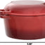 Bruntmor 2-In-1 Pre-Seasoned Cast Iron Dutch Oven with Skillet Lid - 5 Qt round Cast Iron Pot for Bread, Casserole, Braising - Heavy Duty Enamel Cookware Set, Double Dutch Oven - 13.5 X 7-Inch, Black