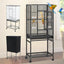 Yitahome 53/52 Inches Birdcage Cover and Bird Cage Seed Catcher, Bird Cages for Parakeets, Parrot, Cockatiel, Pigeon, Flight Cage for Birds
