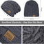 Senker Beanie Hat Winter Warm Cap Soft Thick Slouchy Knit Hats for Men and Women, B-Gray, One Size
