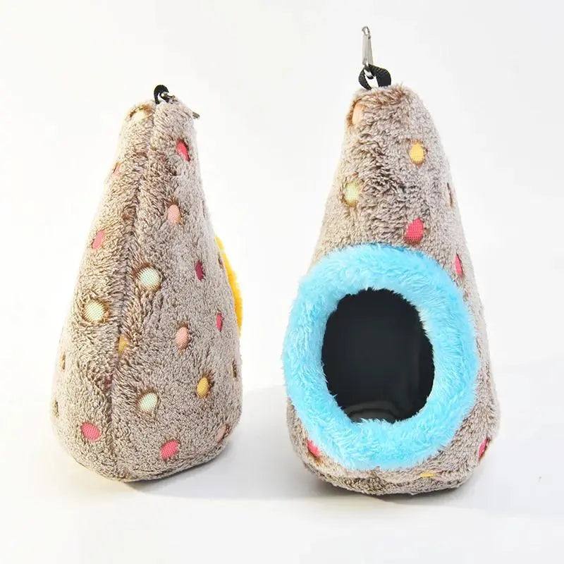 Cozy Pet Winter Hammock 2Pcs Bird Parrot Nest Warm Cotton Nest Hanging Parrot Cage Supplies Bird Accessories Birds House Jaulas Para Pájaros