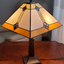 "21"" Dark Brown Metal Two Light Candlestick Table Lamp With Beige Shade"