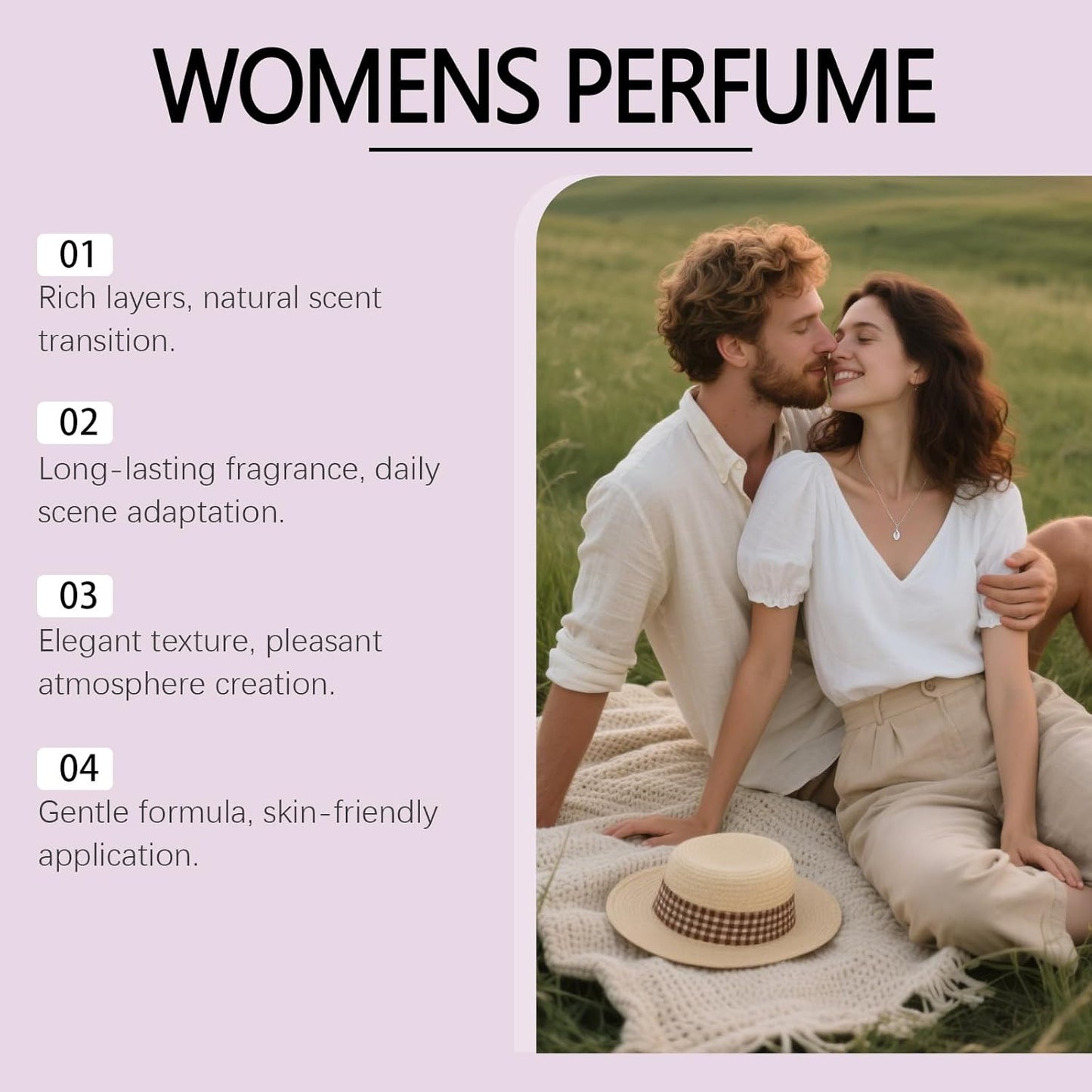 Women'S Perfume, Jasmine Floral and Fruity Scent, Elegant Fragrance, Fresh and Pleasant, Long-Lasting Scent, Perfume Spray, Suitable for Everyday Wear and Dates, 2.17 Fl.Oz