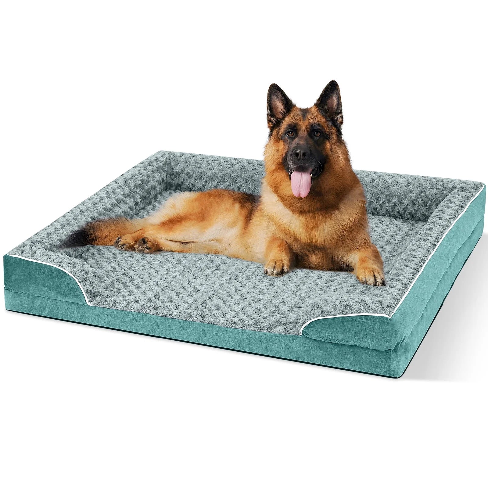Payusd Dog Bed for Large Medium Small Dogs Orthopedic Waterproof Dog Sofa Bed Non Slip Pet Couch with Removable Washable Cover Supportive Foam M to XXL