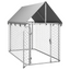 Vida-XL Outdoor Dog Kennel with Roof 78.7"x39.4"x59.1"