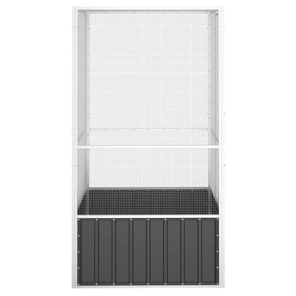 XL Bird Cage Anthracite 43.7"x42.1"x83.3" Galvanized Steel