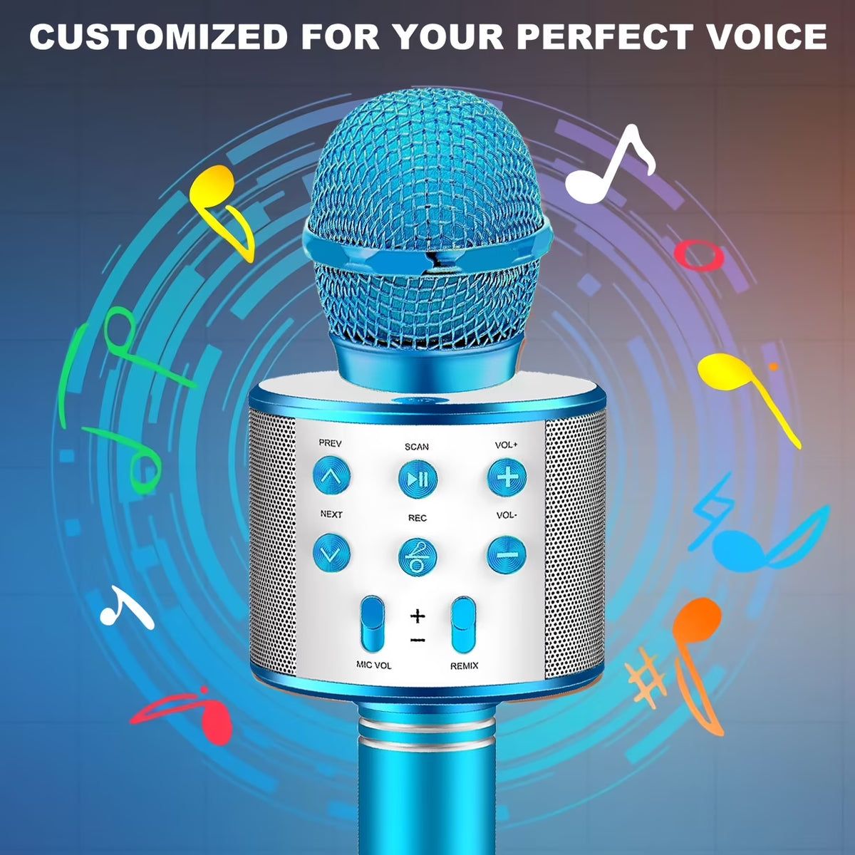 ATOPDREAM Karaoke Microphone for Kids, Toys for 3-12 Year Old Girls, Kids Microphone Girls Toys Bluetooth Microphone Birthday Gifts for 3 4 5 6 7 8 Years Old Girls Boys