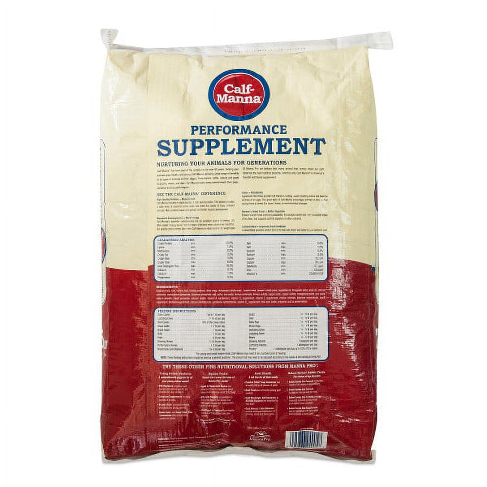 Manna Pro Calf-Manna Horse Treat Farm Animal Feed, 25 Lbs.