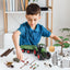 Peagprav Farm Animal Tractor Toys Playset-16.5 Inches Tractor with Trailer Fence,Farmer,Tree,Cow,Farm Toy Set for Boys Girls Kids Toddlers Age 3-7 Years Old