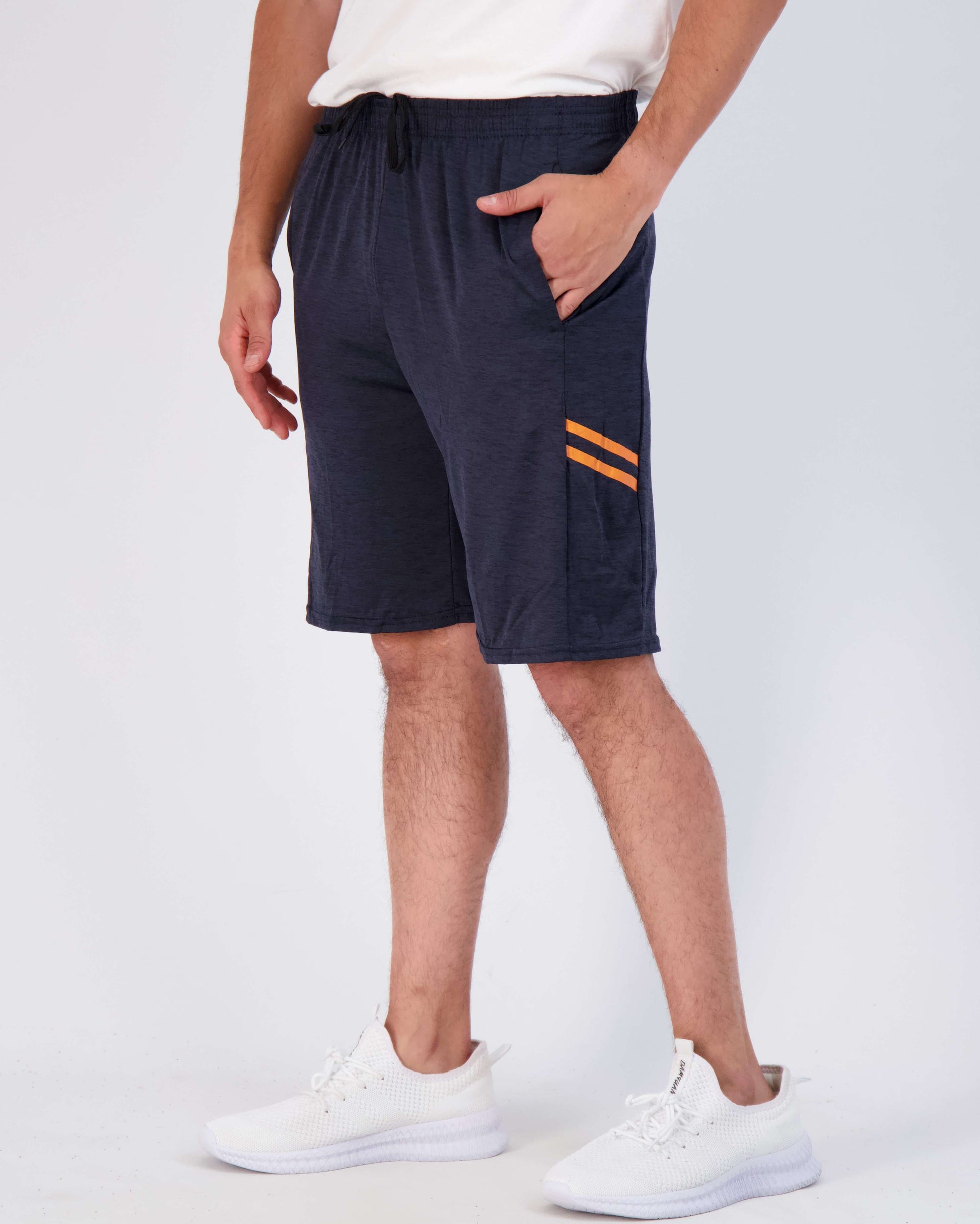 Real Essentials 5 Pack: Men'S Dry-Fit Sweat Resistant Active Athletic Performance Shorts