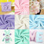 Kullaloo Plush Fabric | Precut Fabric Bundle: 5 Pieces Solid Minky Fabric for Sewing | 19.5X29.5 Each | for Plushies, Baby Blankets, Pillows, Dog Beds, Apparel | Pastel Colors Minky Fabric Pack