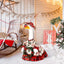 Suzile Christmas Wreath Porch Goose Outfit, 23 Inch Cement Plastic Geese