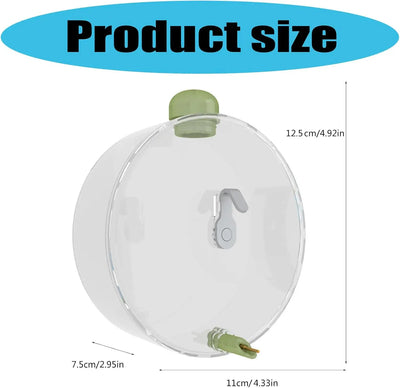 330Ml Automatic Bird Water Dispenser - Touch Needle Mechanism Cage Mounted Parrot Water Bottle with Easy Refilling