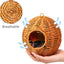 Chewproof Steel Frame Bird Nest for Cage, with 4 Swing Hanging Standing Chewing Toy Hammock Climbing Ladder,Washable Small Bird Bed Parakeet Nest Sleep for Parakeet Lovebird, Canary, Budgie, Finch