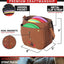 Disc Golf Bag | Frisbee Golf Bag | Easy to Carry | Lightweight Fits up to 10 Discs | 16 Oz Waxed Canvas Sturdy Design | Belt Loop | Double Button Design | Bottle Holder