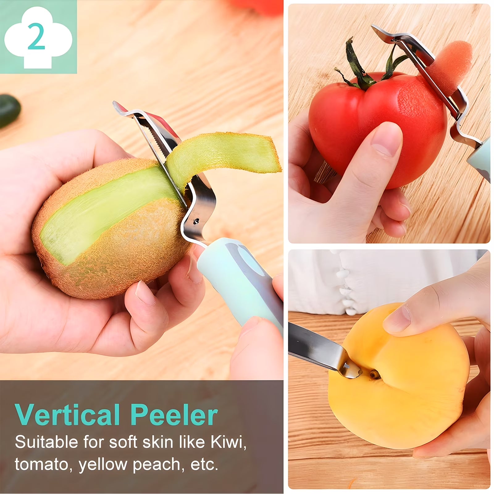Bundlepro Stainless Steel Grater and Metal Y & I Shaped Peelers Set,Length 9.7",Height 1.4",Green