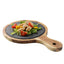 Black Wood Pizza Dish Wooden Plate
